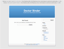 Tablet Screenshot of doctorbinder.blogdumps.net